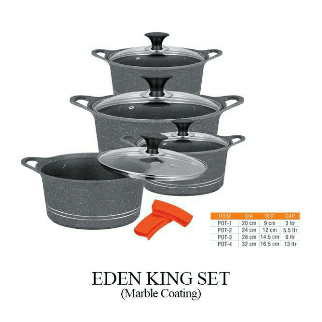 Sonex Eden King Set (Marble Coated) 10pcs Dei Cost