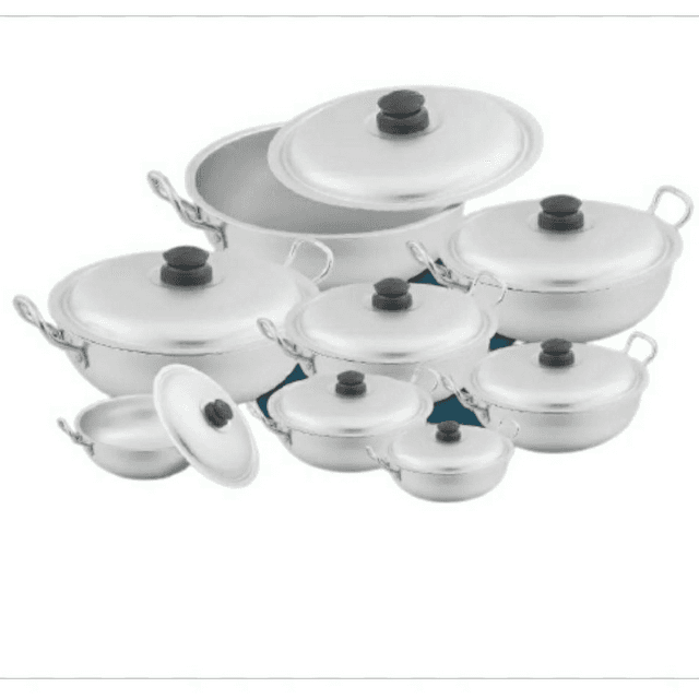 Sonex Anodized Round Karahi 1/8 Set