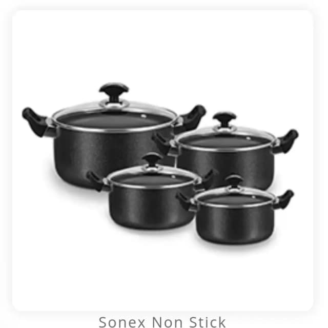 Sonex Non Stick Casserole Set 1 / 4 Pcs