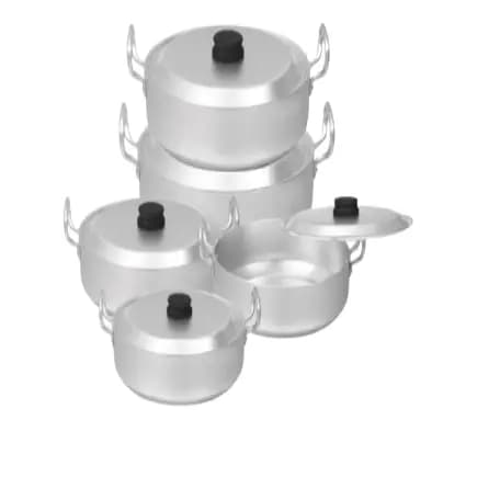 Sonex Anodized Flat Karahi 2/6 Set