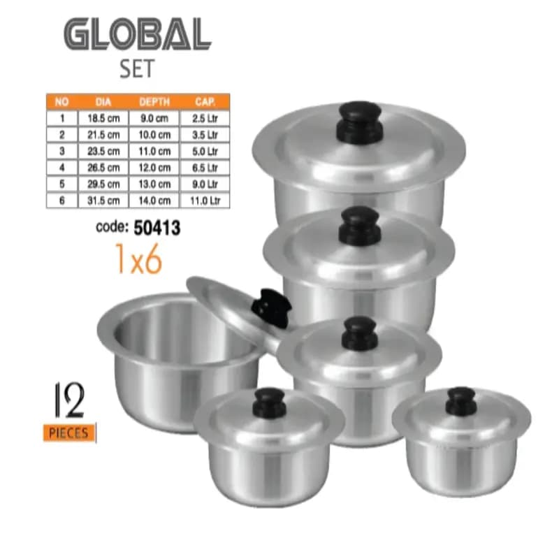 Sonex Global Set 1 To 6 Metal Finish