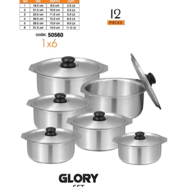 Sonex Glory Set 1 to 6 Metal Finish