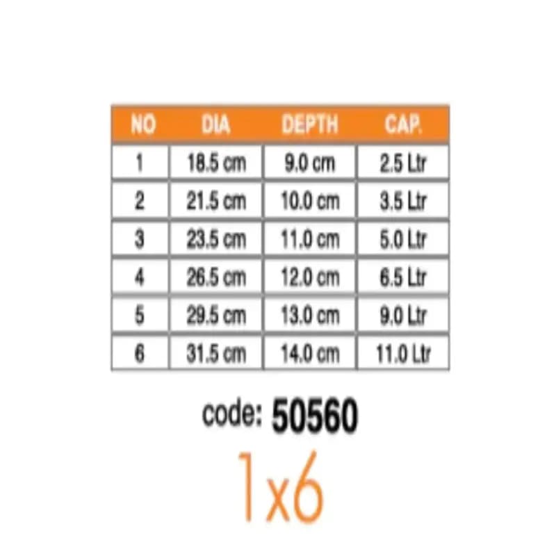 Sonex Glory Set 1 to 6 Metal Finish