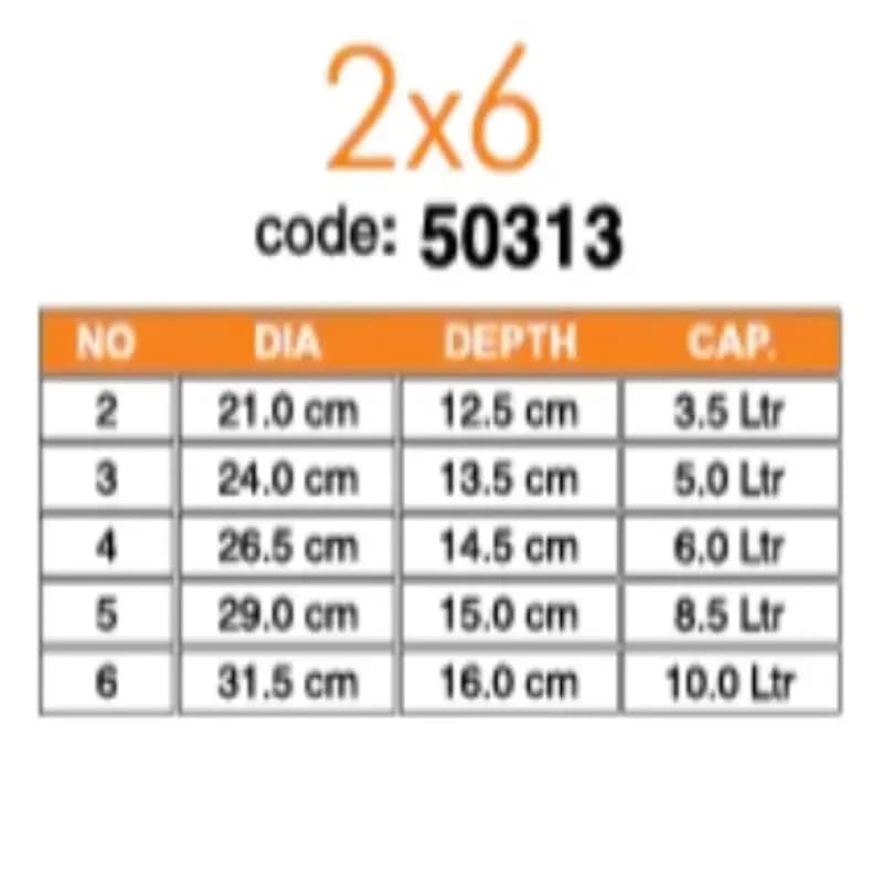 Sonex Heavy Ground Cooking Pots 5 Pcs Set 26 Metal Finish