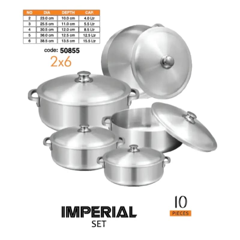 Sonex Imperial Set 2 to 5 Metal Finish 8pcs