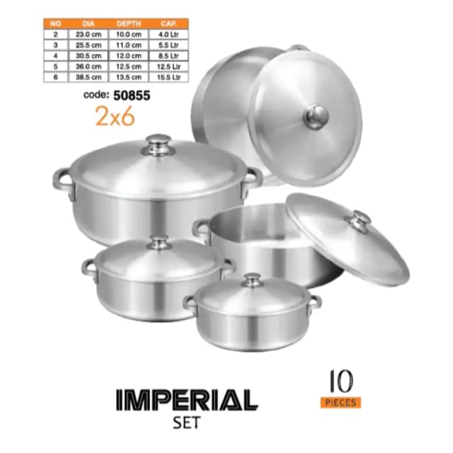 Sonex Imperial Set 2 to 5 Metal Finish 8pcs