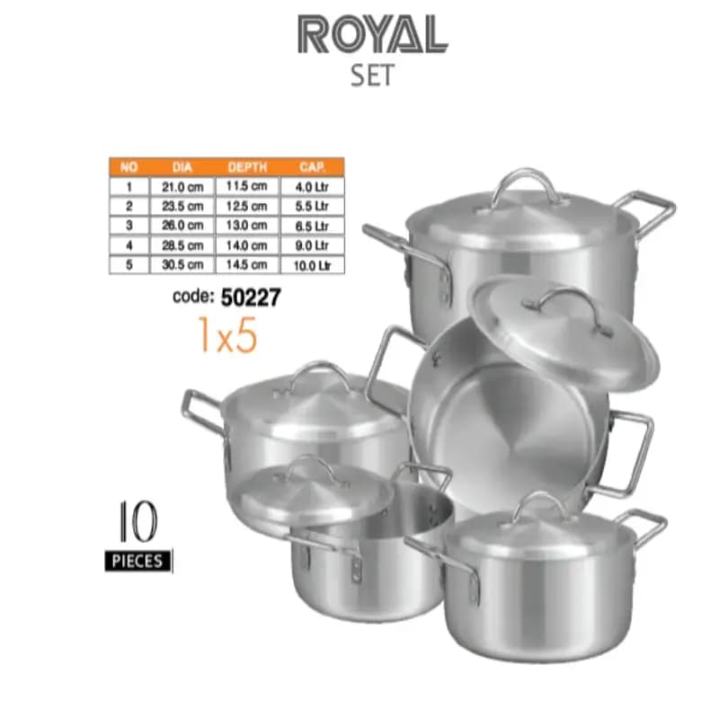 Sonex Royal Set 1 to 5 Metal Finish