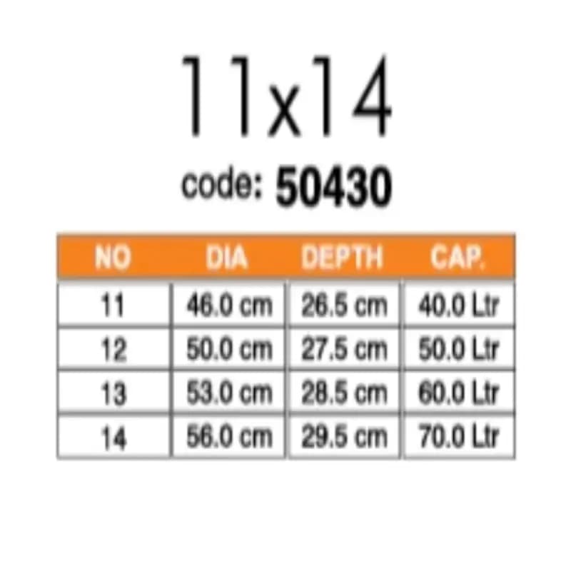 Sonex Saffron Pot Set 4 Pcs 11 to 14 Metal Finish