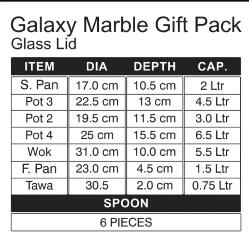 Sonex Galaxy Marble Gift Pack ( With Glass Lids ) 18 Pcs