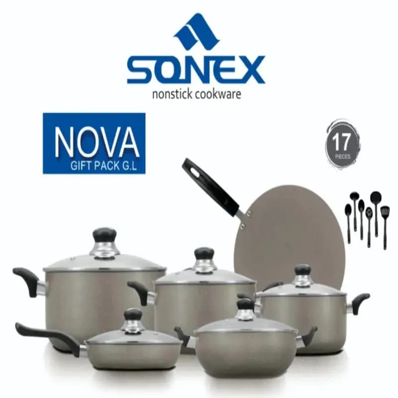 Sonex Nova Gift Pack 17 Pcs ( With Glass Lids )