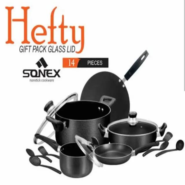Sonex HEFTY Gift Set 14 Pcs ( Glass Lids )